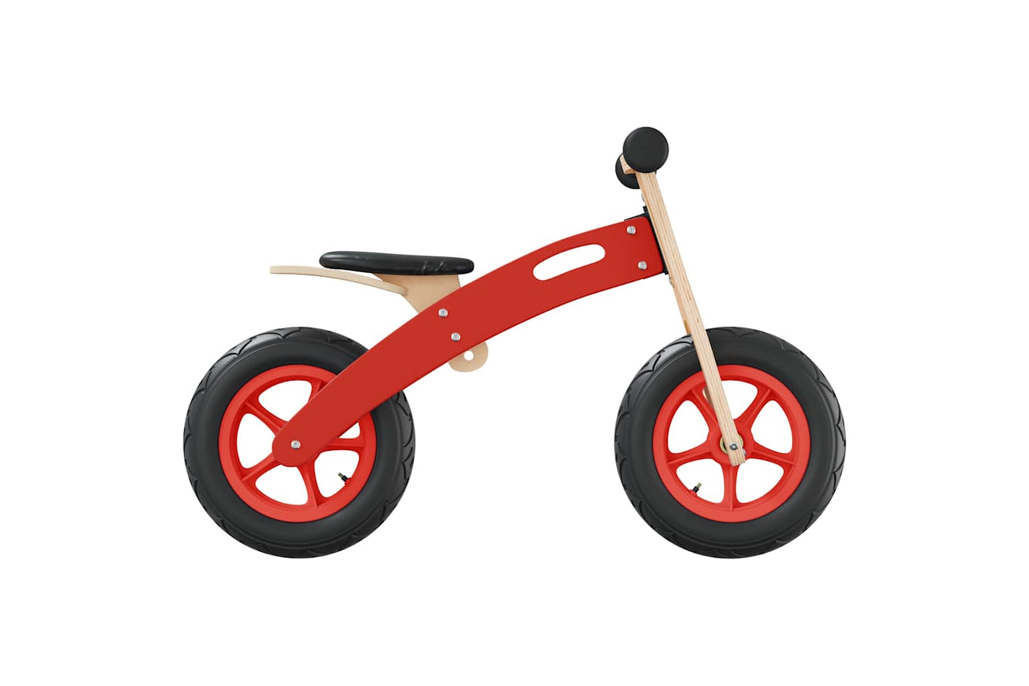 Vidaxl Balance Bike For Children With Air Tyres Red-5