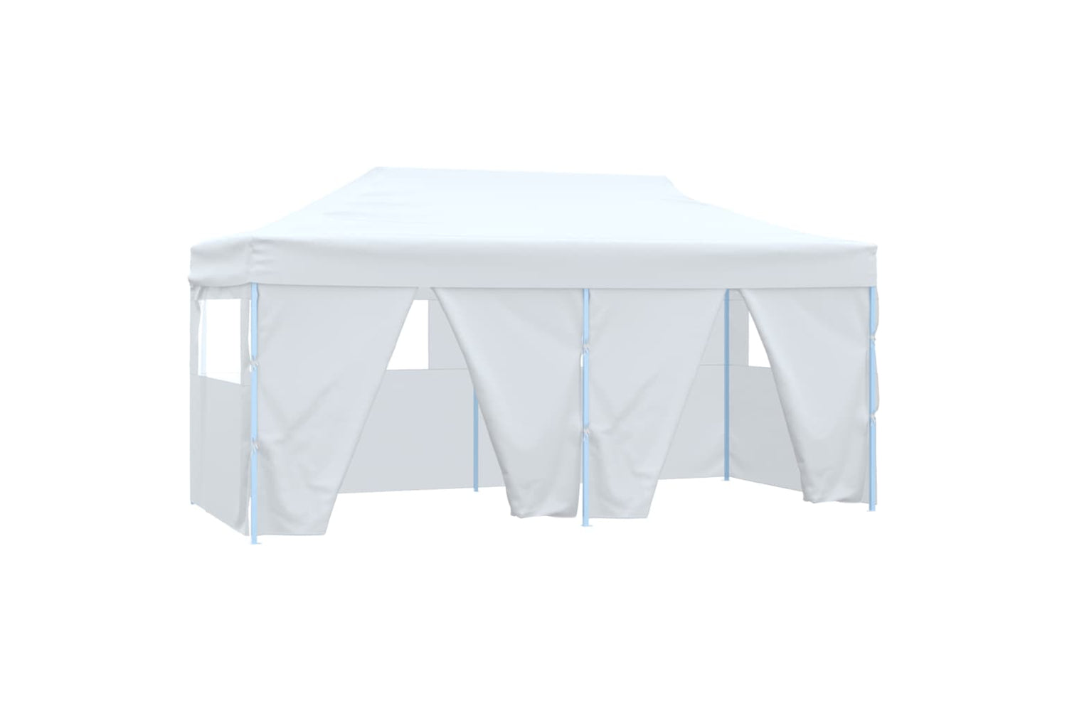 Vidaxl Professional Folding Party Tent With 4 Sidewalls 3x6 M Steel White-2