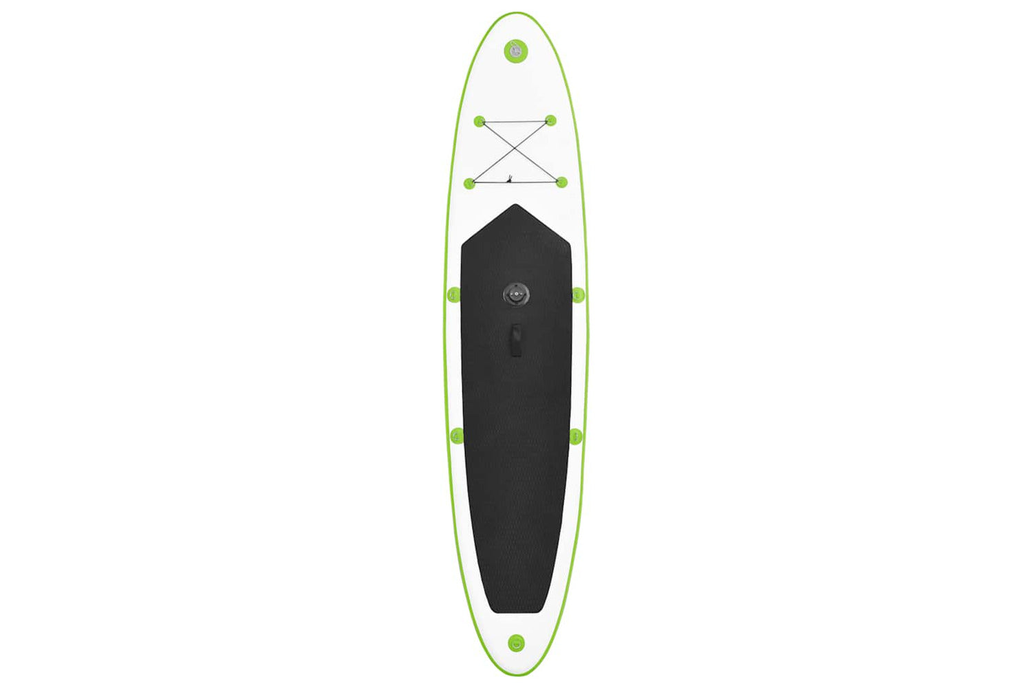 Vidaxl Inflatable Stand Up Paddleboard With Sail Set Green And White-6