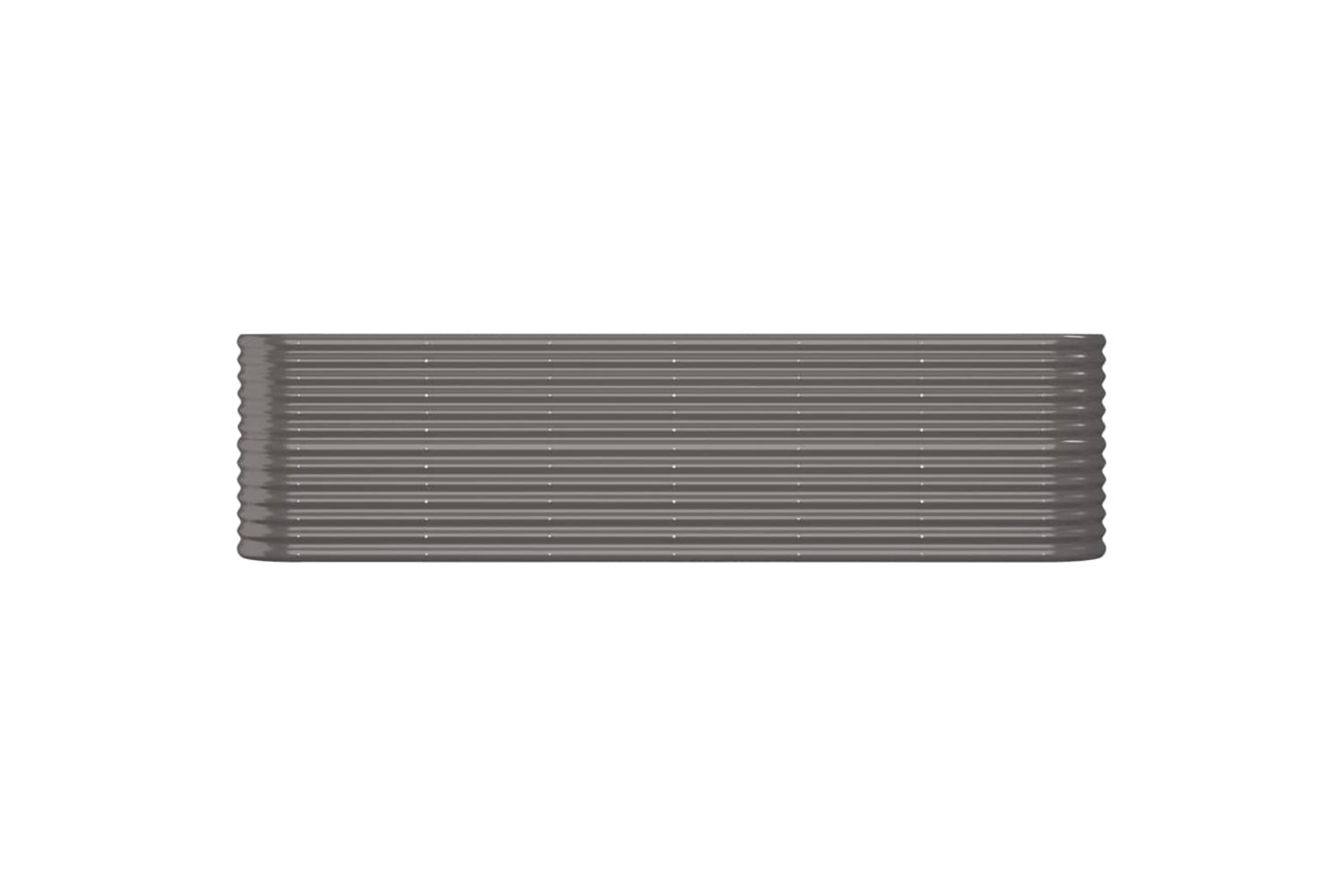 vidaXL 318904 Garden Raised Bed Powder-coated Steel 260x40x68cm Grey-2