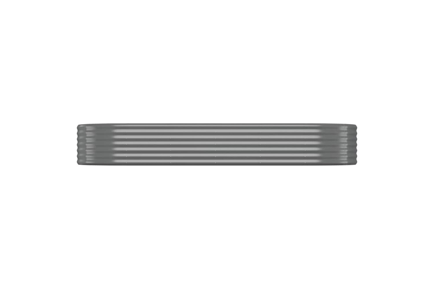 vidaXL 318994 Garden Raised Bed Powder-coated Steel 249x100x36cm Grey-2