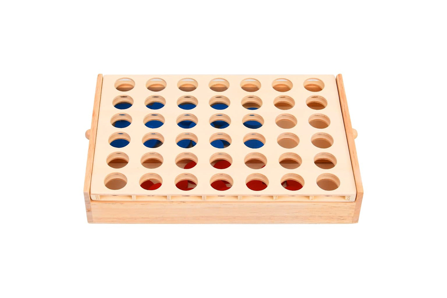Vidaxl 4 In A Row Game 24x15x4 Cm Solid Wood-4