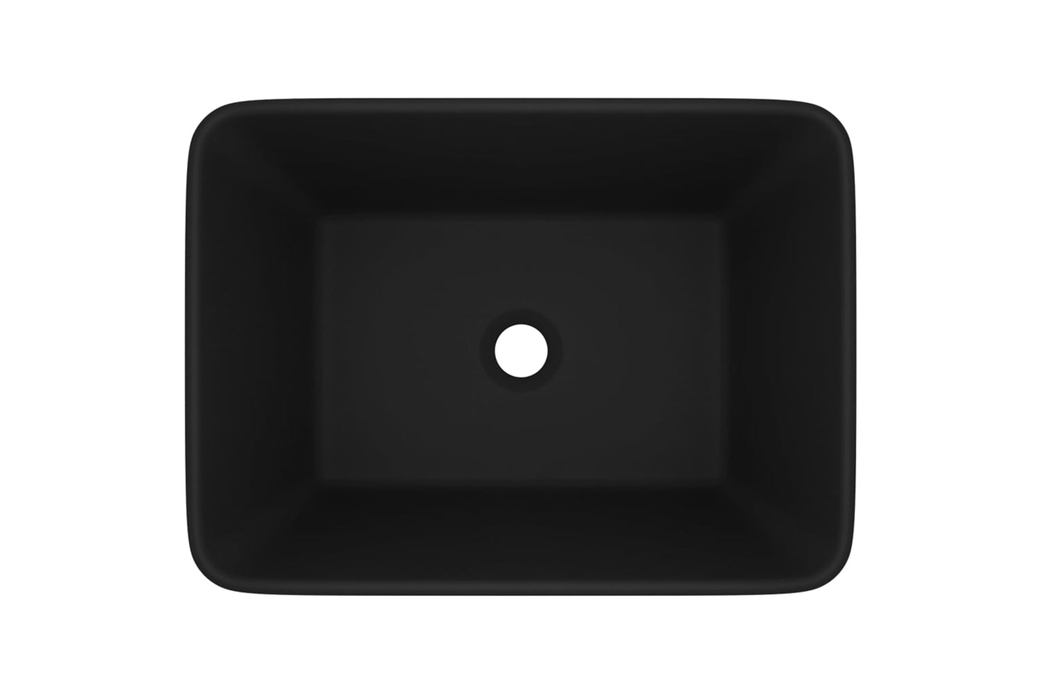 vidaXL 147052 Luxury Wash Basin Matt Black 41x30x12cm Ceramic-2