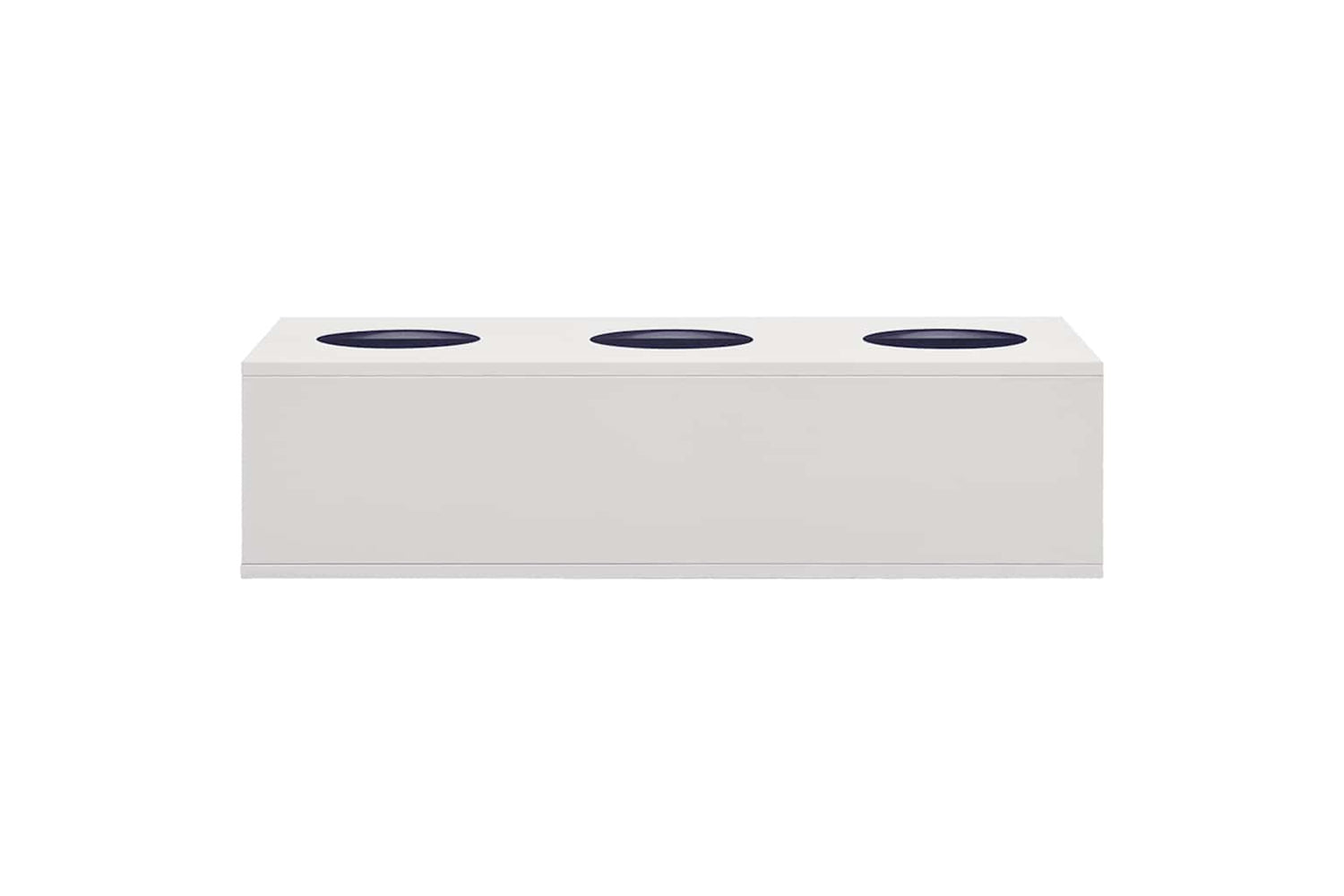 vidaXL 336426 Office Flower Box Light Grey 90x40x23cm Steel-2