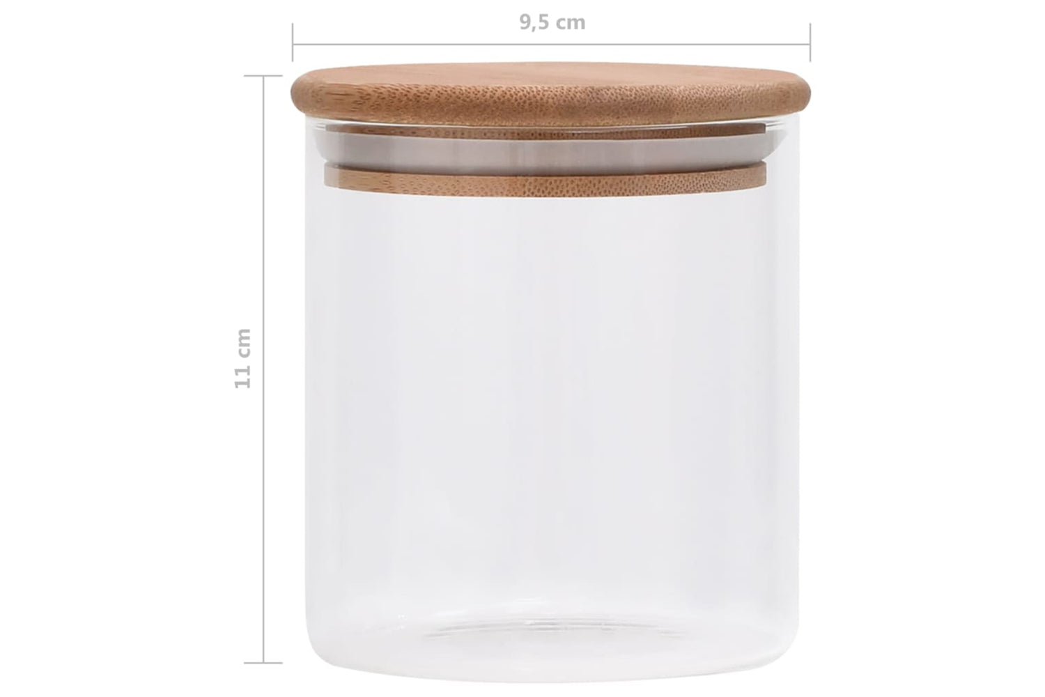 Vidaxl 150694 Storage Glass Jars With Bamboo Lid 6 Pcs 600 Ml-7