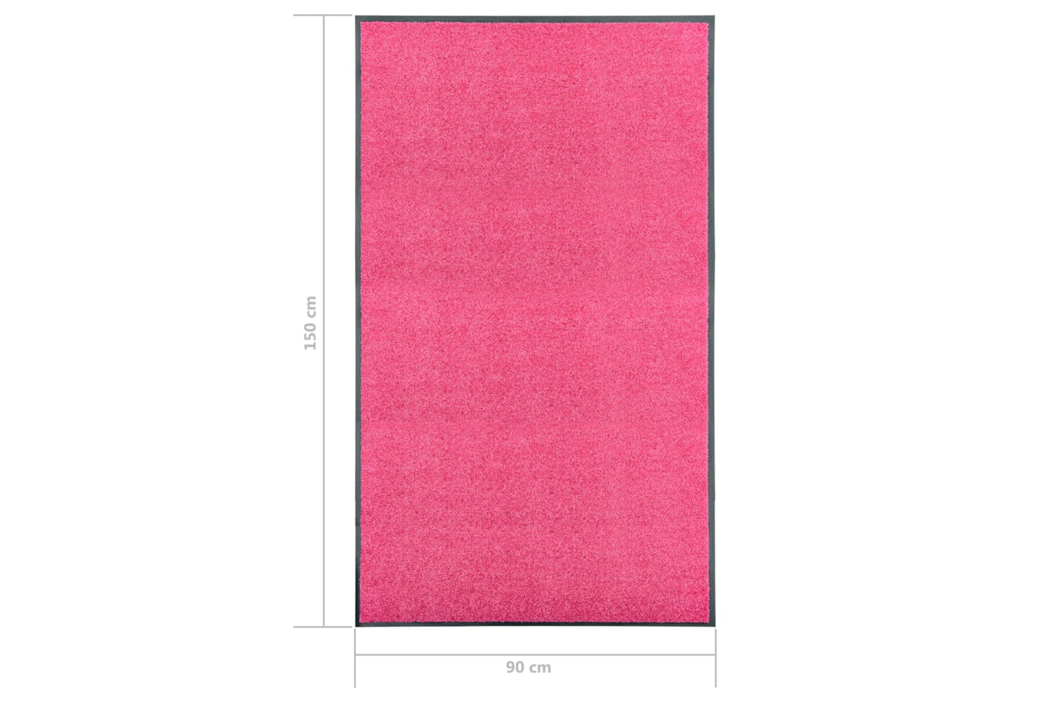 vidaXL 323449 Doormat Washable Pink 90x150cm-6