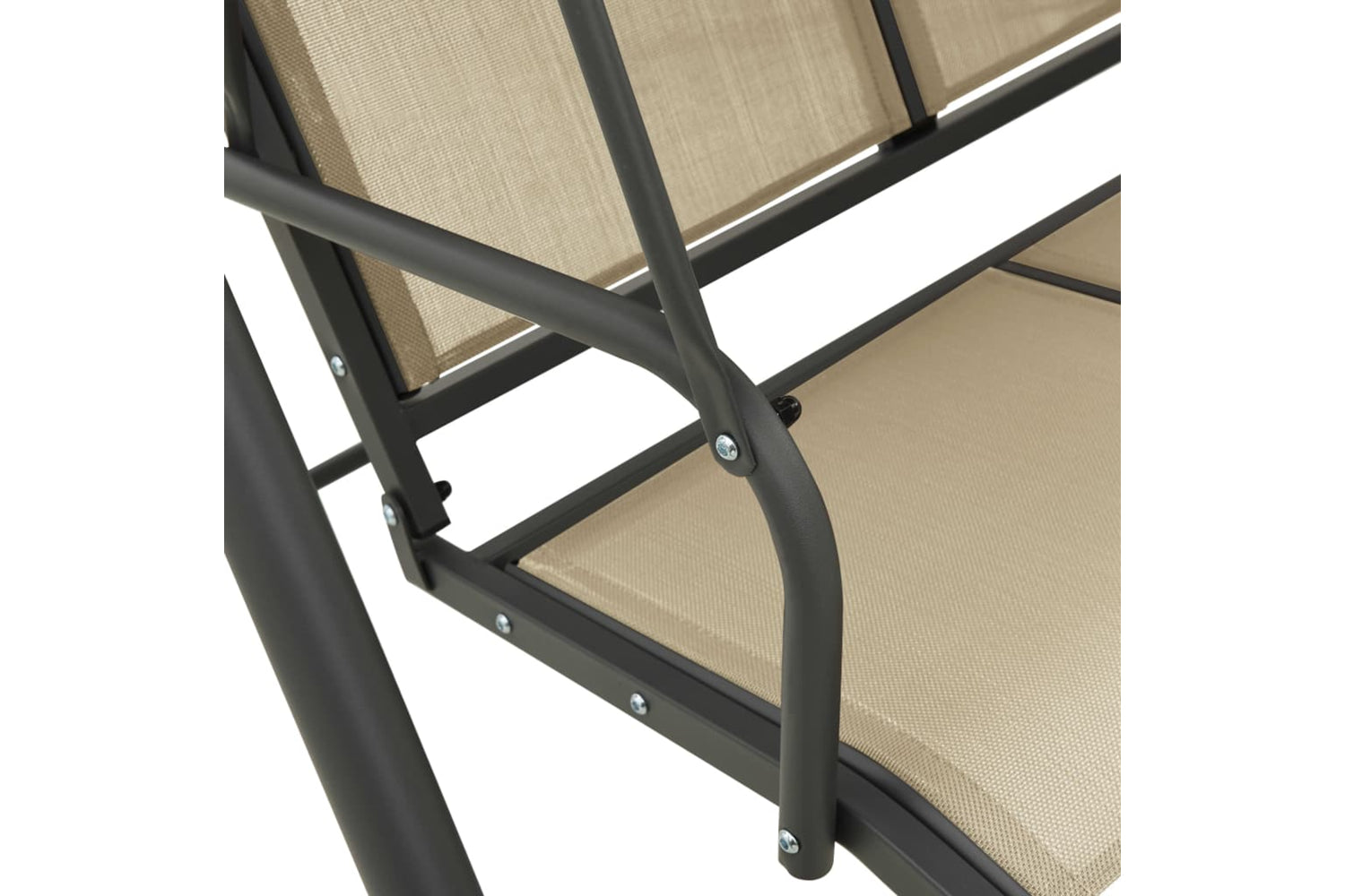 Vidaxl 313325 Garden Swing Chair With Canopy Anthracite And Sand-6