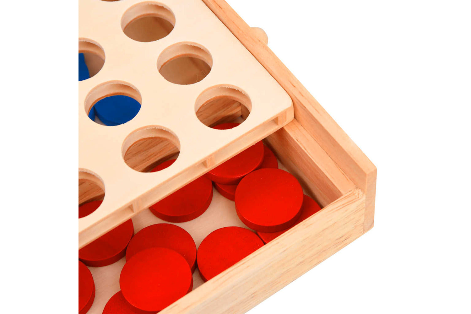 Vidaxl 4 In A Row Game 24x15x4 Cm Solid Wood-5