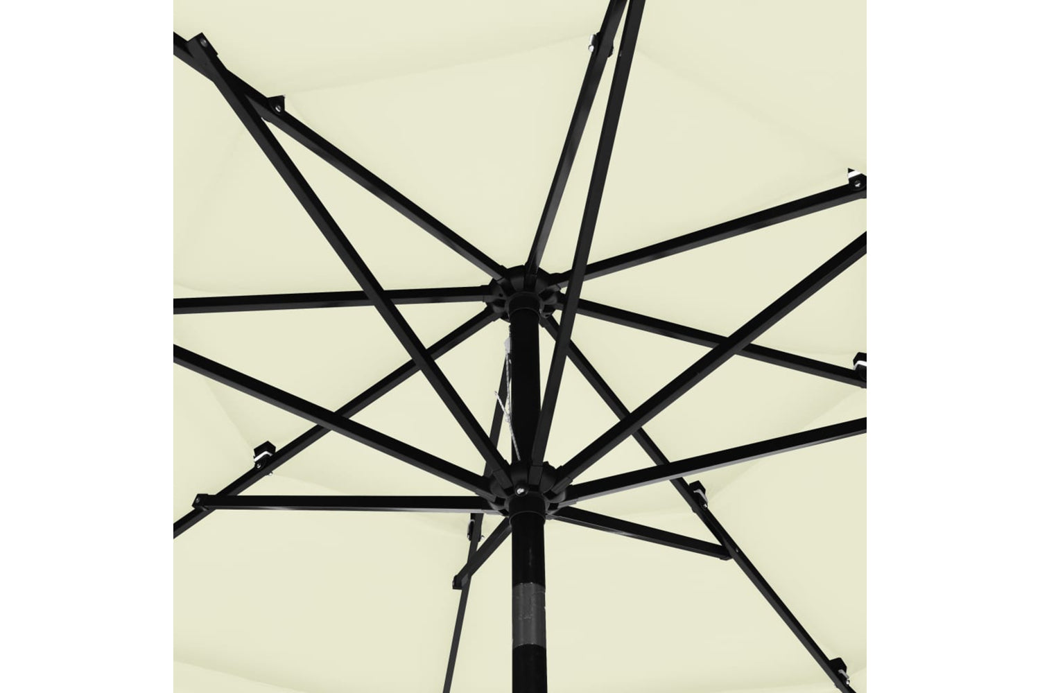 Vidaxl 313868 3-tier Parasol With Aluminium Pole Sand 3 M-5