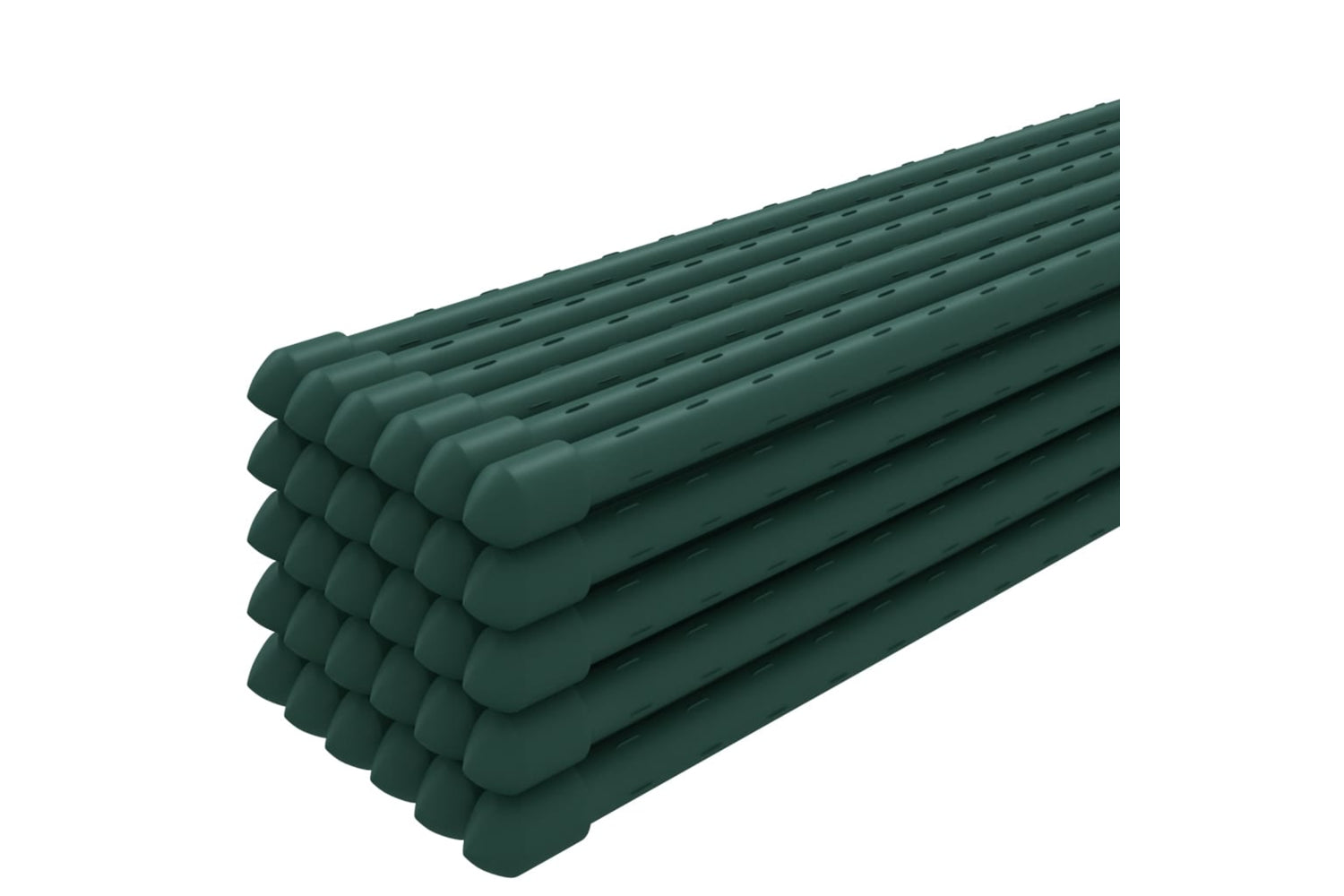vidaXL 319369 Garden Plant Stakes 30 Pcs Green 115cm Steel-2