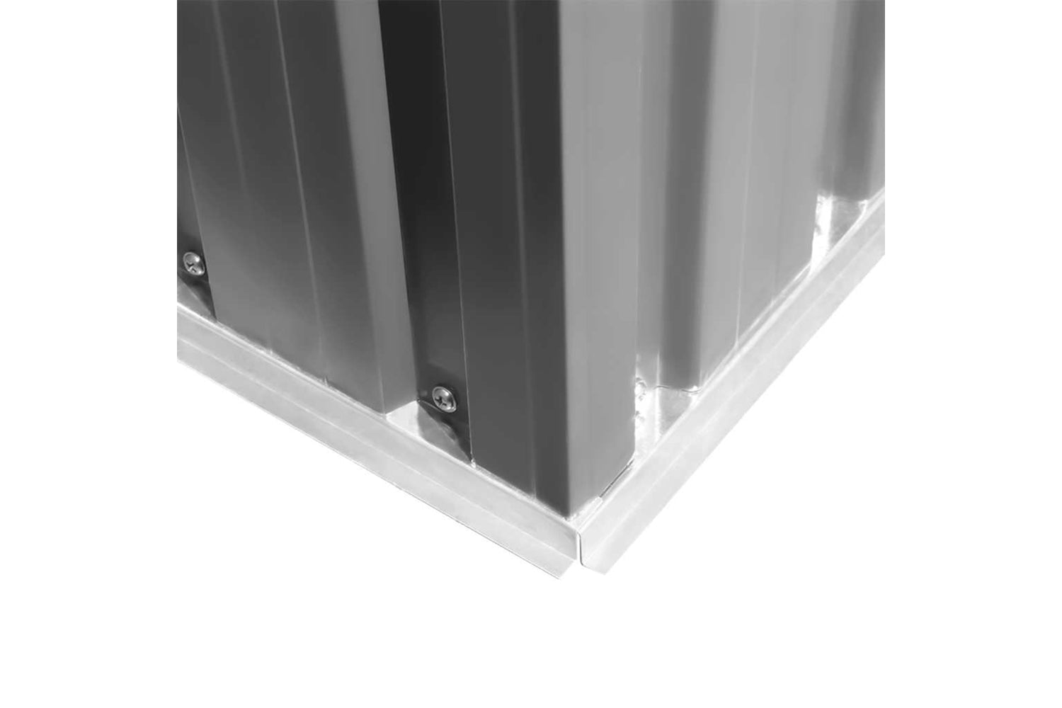 vidaXL 143341 Garden Shed 257x298x178cm Metal Grey-8