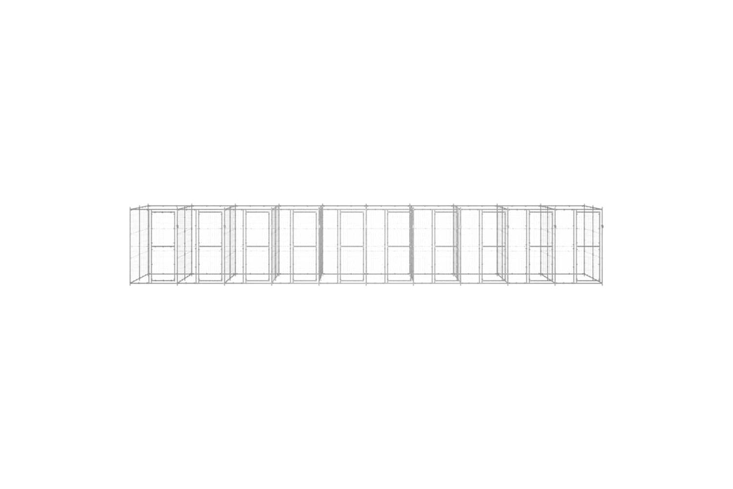 Vidaxl 3082290 Outdoor Dog Kennel Galvanised Steel 24.2 M2-2