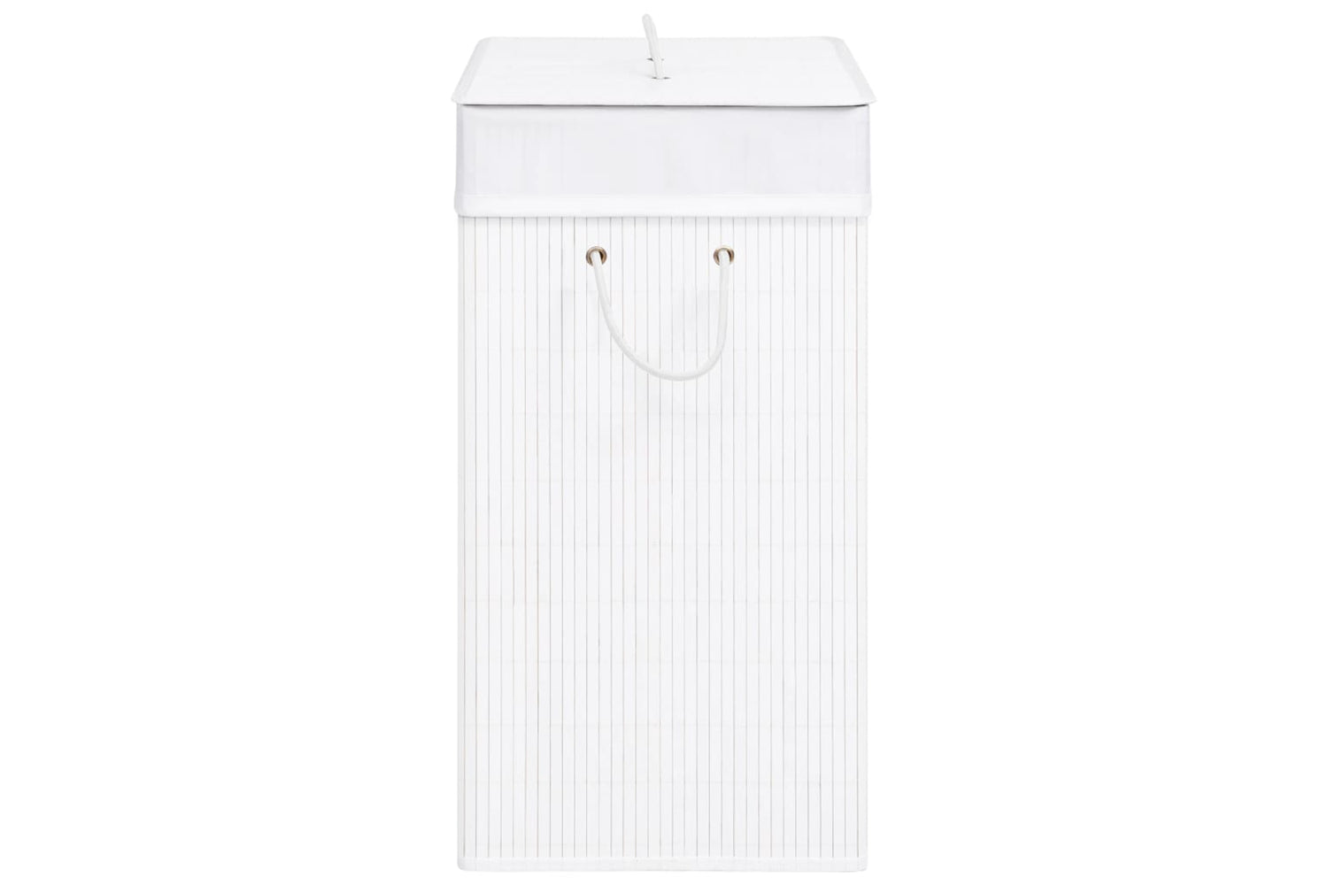 Vidaxl 320744 Bamboo Laundry Basket White 100 L-5