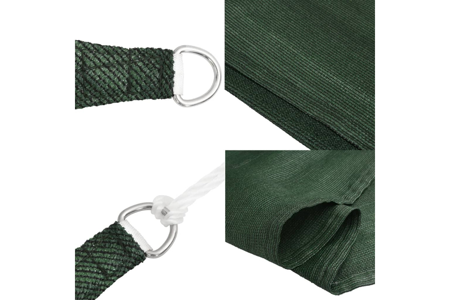 vidaXL 311485 Sunshade Sail 160 G/mÂ² Dark Green 5x5x6 M Hdpe-6