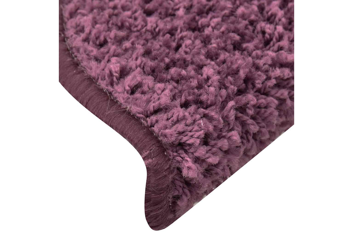 vidaXL 322384 Carpet Stair Treads 15 Pcs Dark Purple 56x17x3cm-6