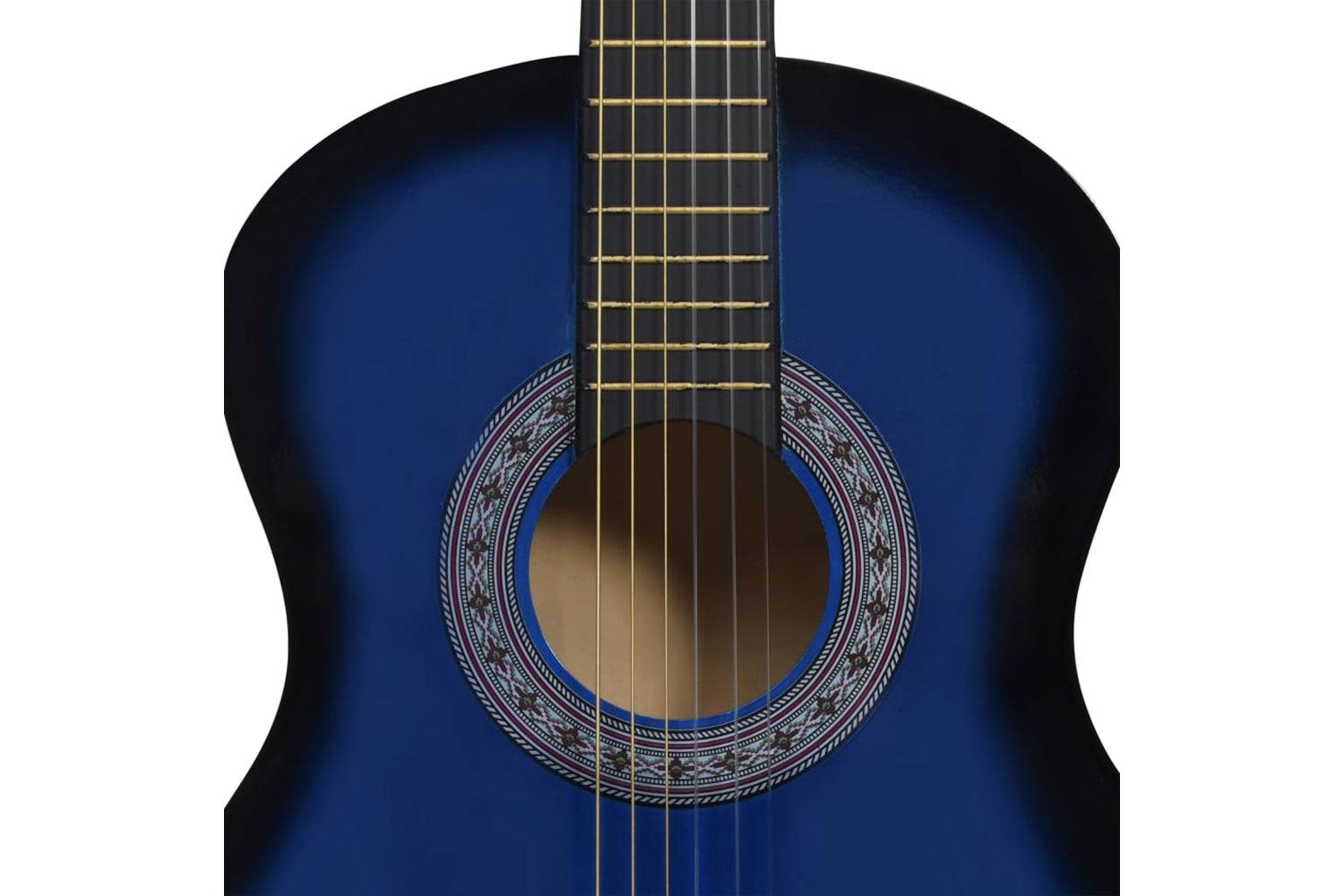 vidaXL 3055888 Classical Guitar For Beginner With Bag Blue 3/4 36"-6