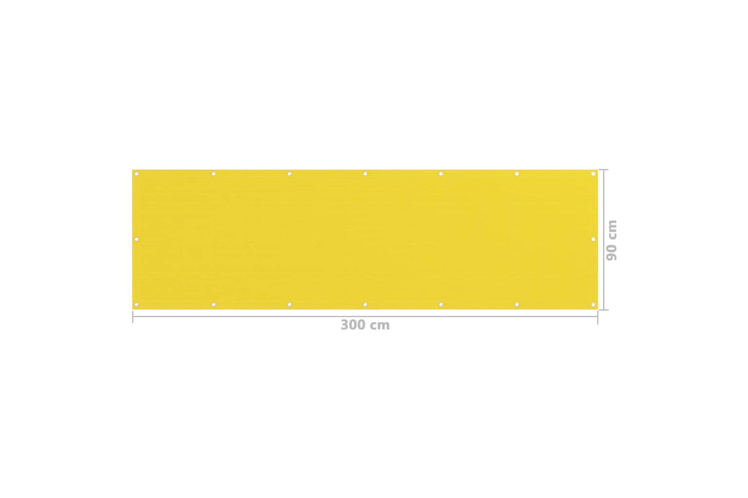 vidaXL 310996 Balcony Screen Yellow 90x300cm Hdpe-5