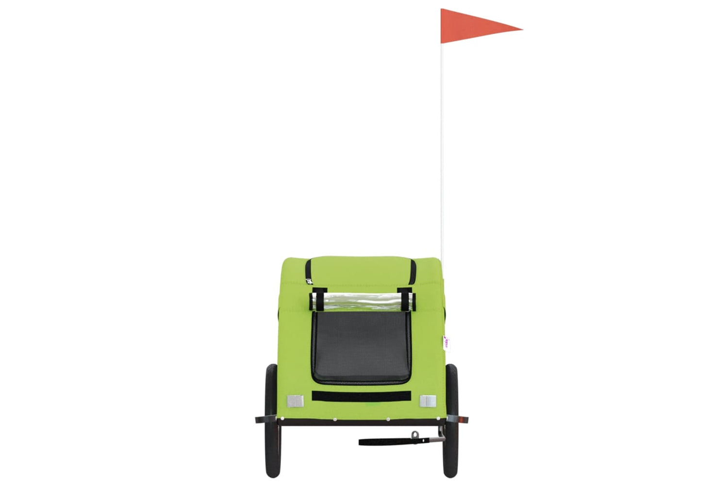 Vidaxl 93969 Pet Bike Trailer Green Oxford Fabric And Iron-3