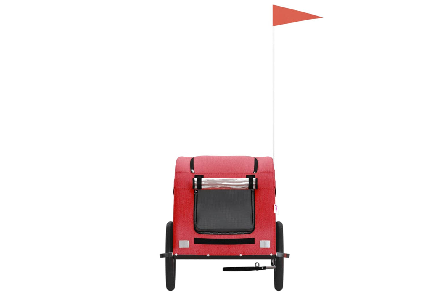 Vidaxl 93964 Pet Bike Trailer Red Oxford Fabric And Iron-3