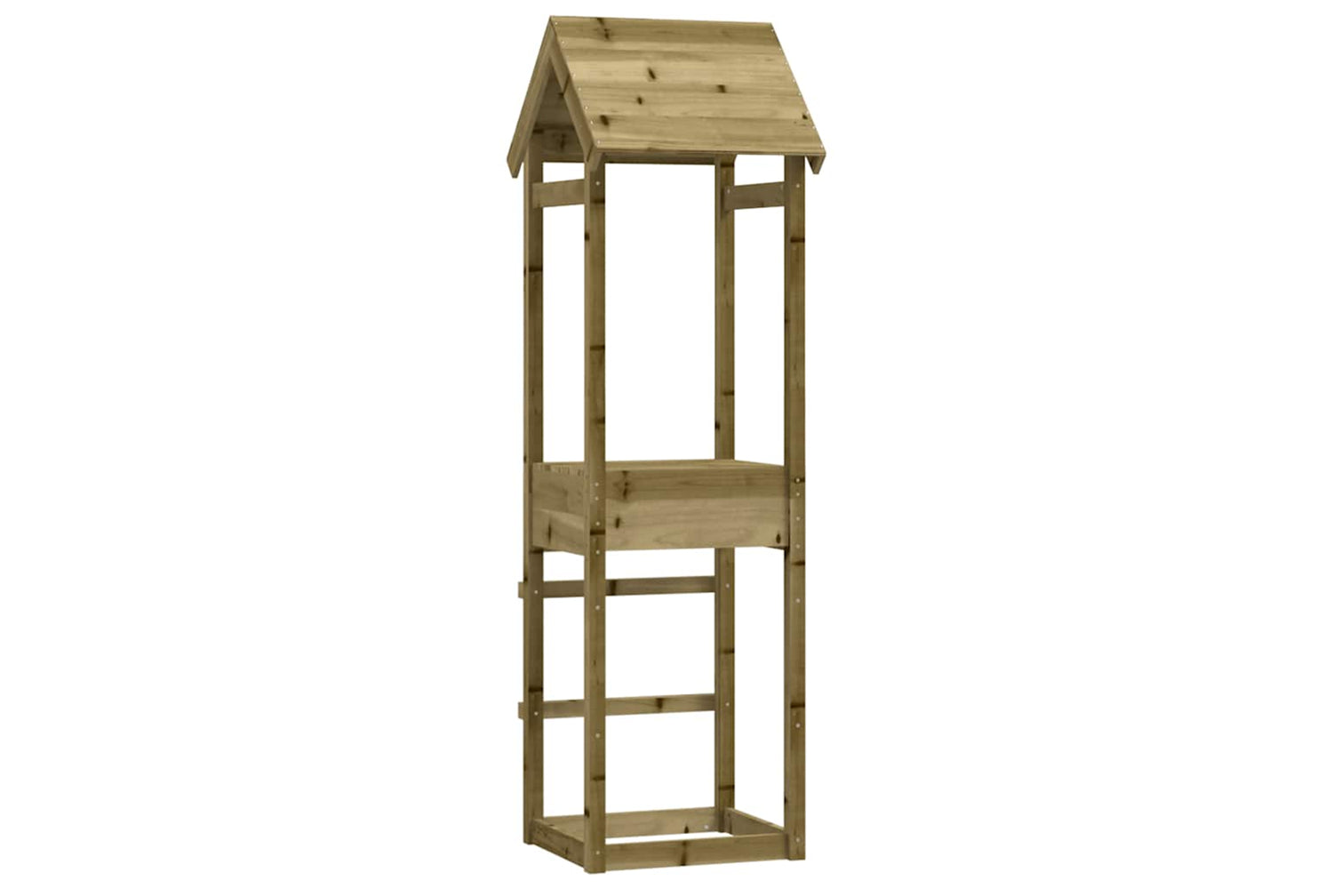 Vidaxl Play Tower 53x46.5x194 Cm Impregnated Wood Pine-3
