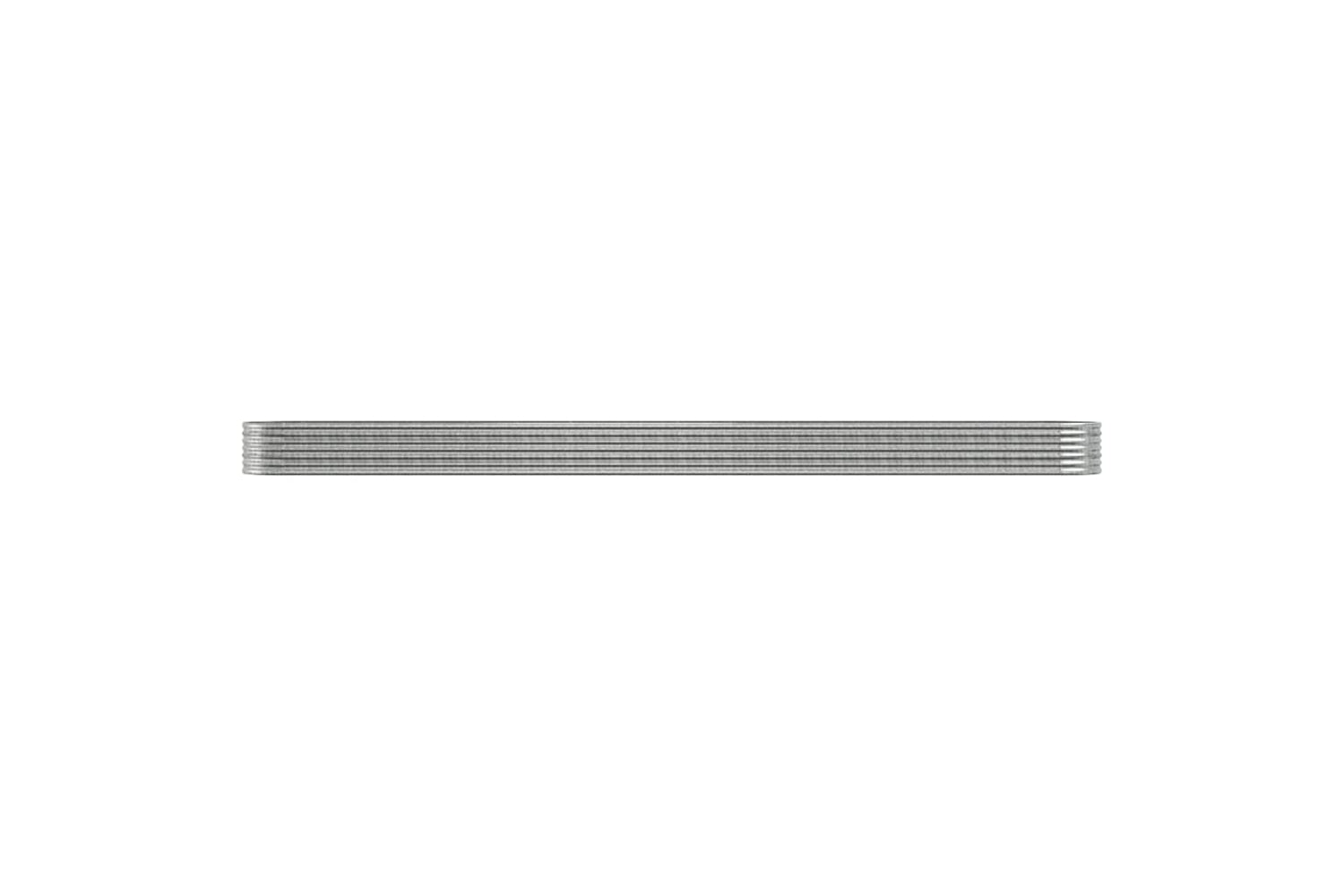 vidaXL 318937 Garden Raised Bed Powder-coated Steel 440x80x36cm Silver-2