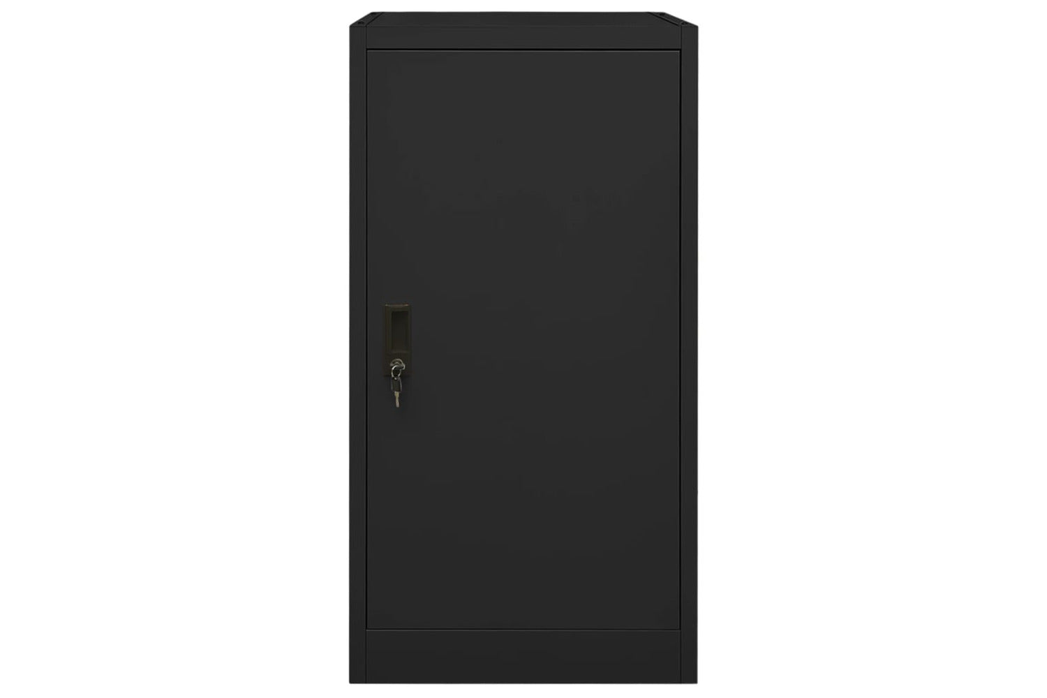 vidaXL 339605 Saddle Cabinet Black 53x53x105cm Steel-2