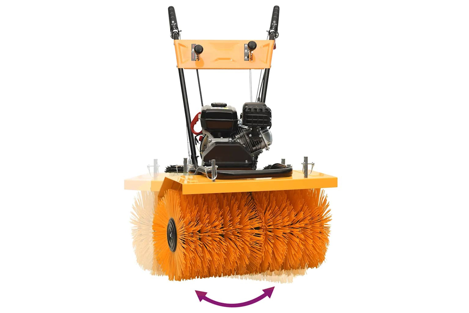 Vidaxl 152161 Petrol-powered 2-in-1 Snow Thrower And Sweeper 6.5hp-7