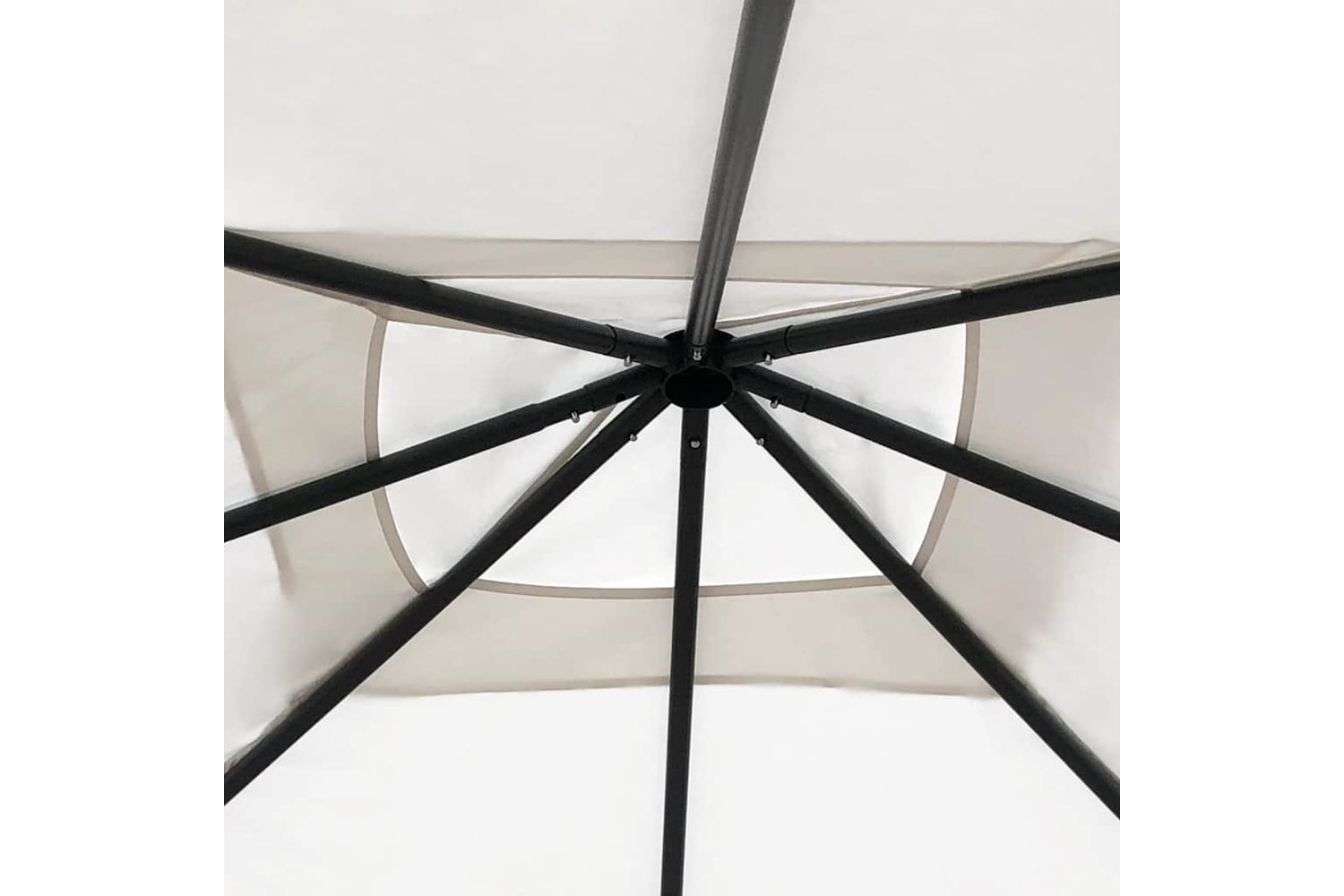 Vidaxl 313605 Gazebo With Post Covers 3x3x2.6 M Cream 160 G/mâ²-3
