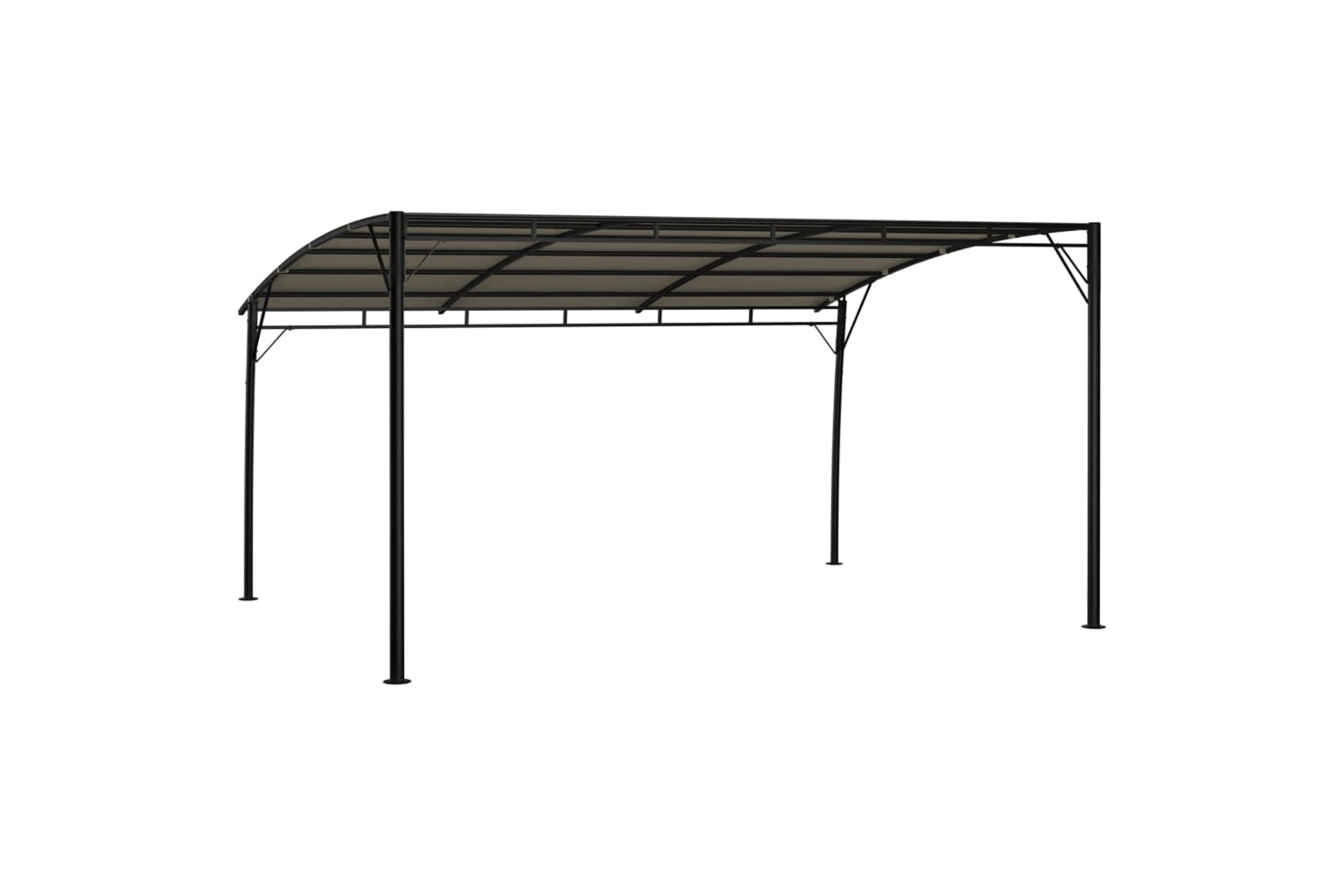 Vidaxl 312255 Garden Sunshade Awning 4x3x2.55 M Taupe-3
