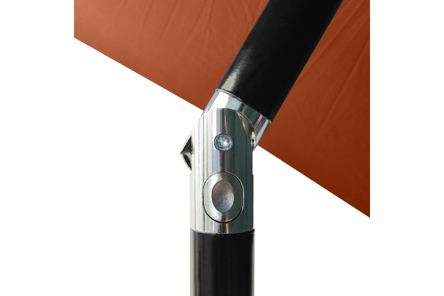 Vidaxl 313791 Parasol With Leds And Steel Pole Terracotta 2x3 M-7