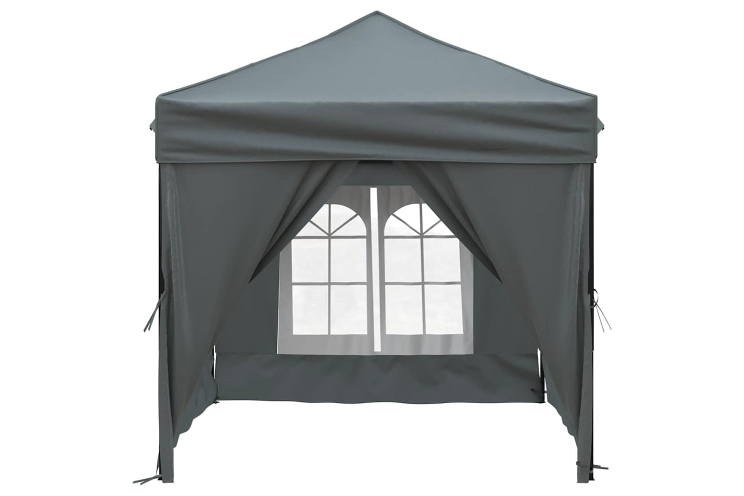 Vidaxl 93502 Folding Party Tent With Sidewalls Anthracite 2x2 M-2