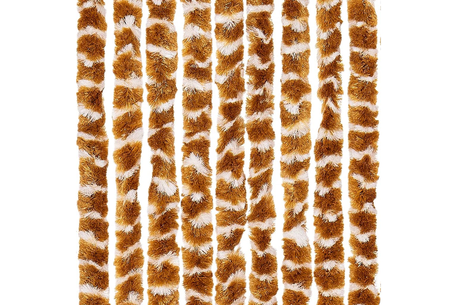 vidaXL Insect Curtain Ochre And White 90x220cm Chenille-5
