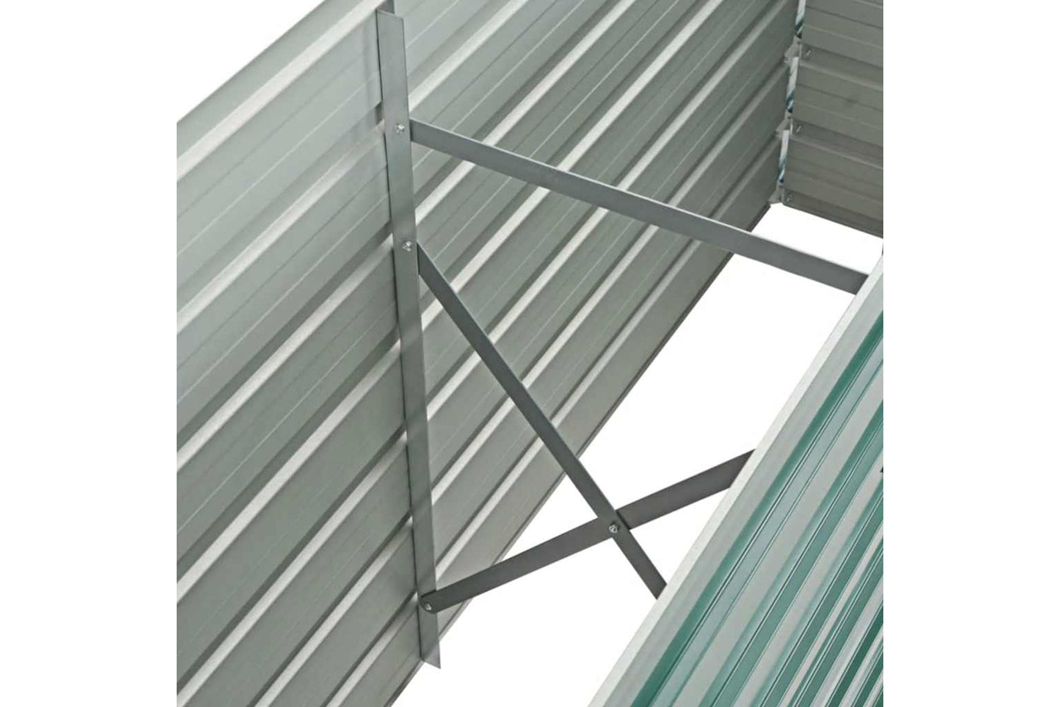vidaXL 44849 Garden Raised Bed Galvanised Steel 160x40x77cm Green-5