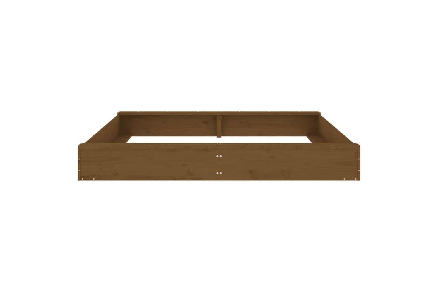 vidaXL 825040 Sandbox With Seats Honey Brown Square Solid Wood Pine-3