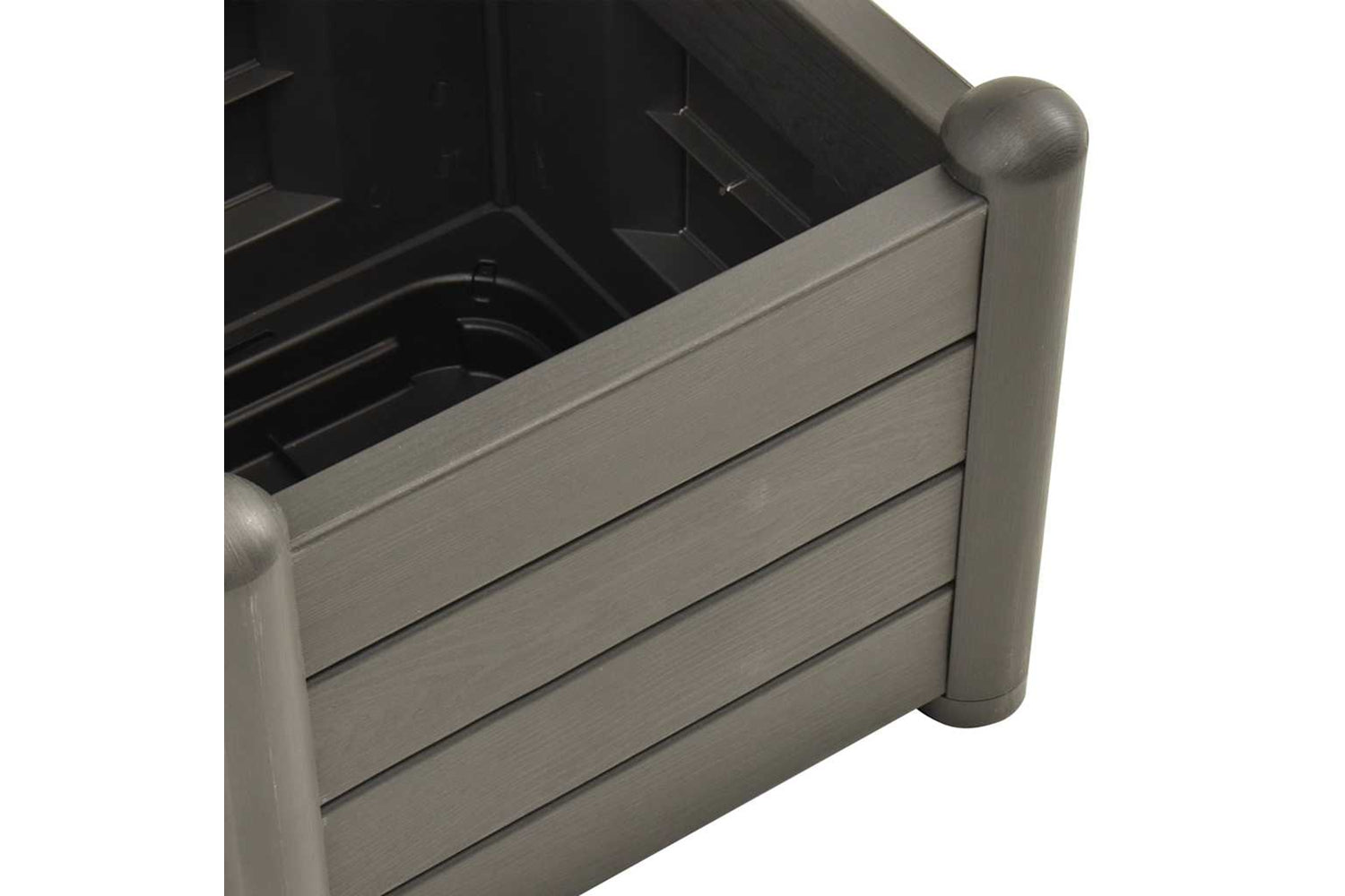 vidaXL 313981 Garden Planter With Trellis 43x43x142cm Pp Anthracite-6