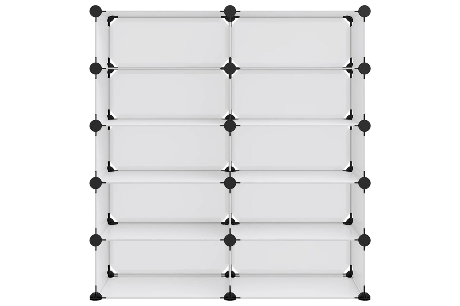 vidaXL 340567 Shoe Rack Transparent 84x32x88.5cm Pp-2