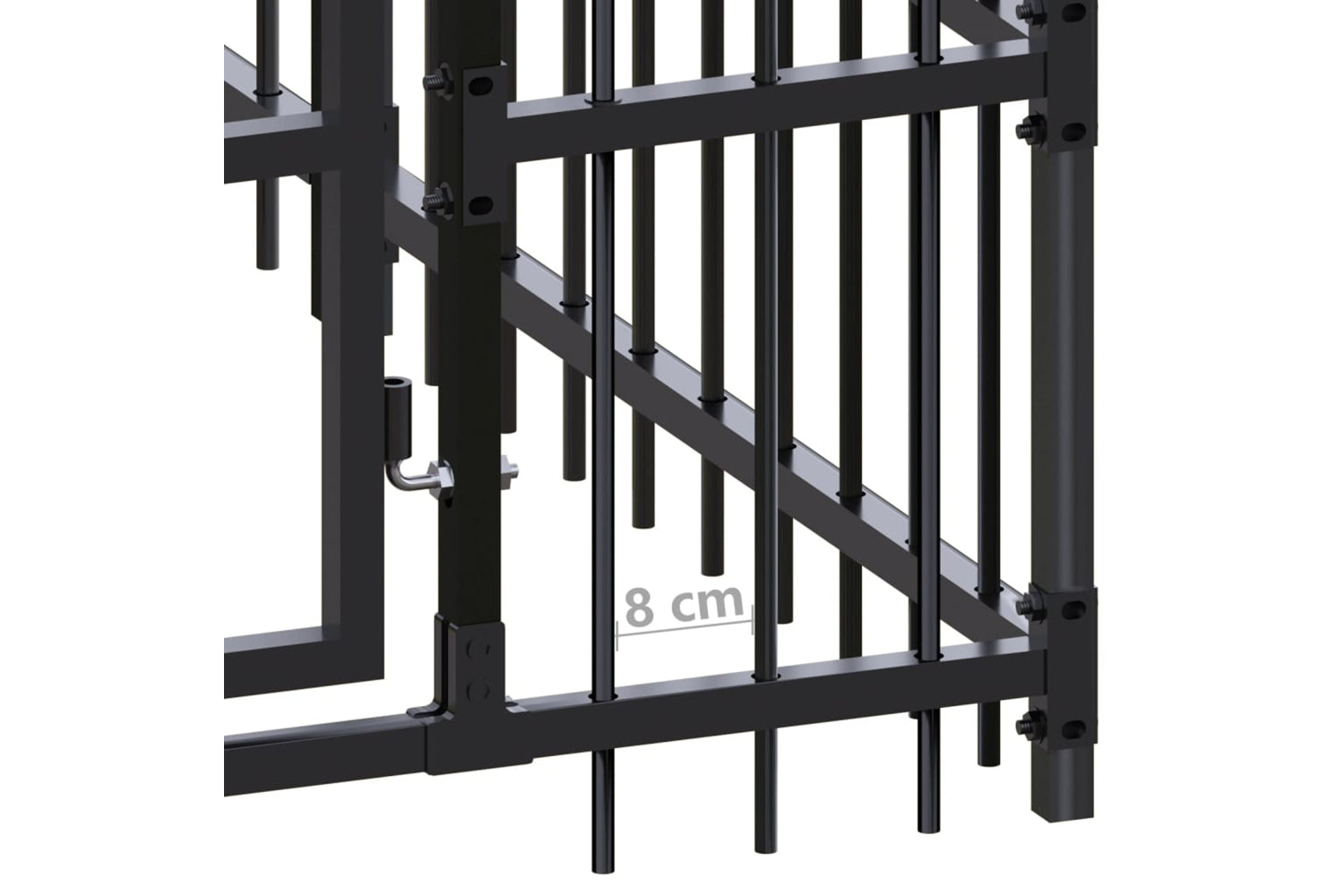Vidaxl 3098011 Outdoor Dog Kennel Steel 11.06 M2-6