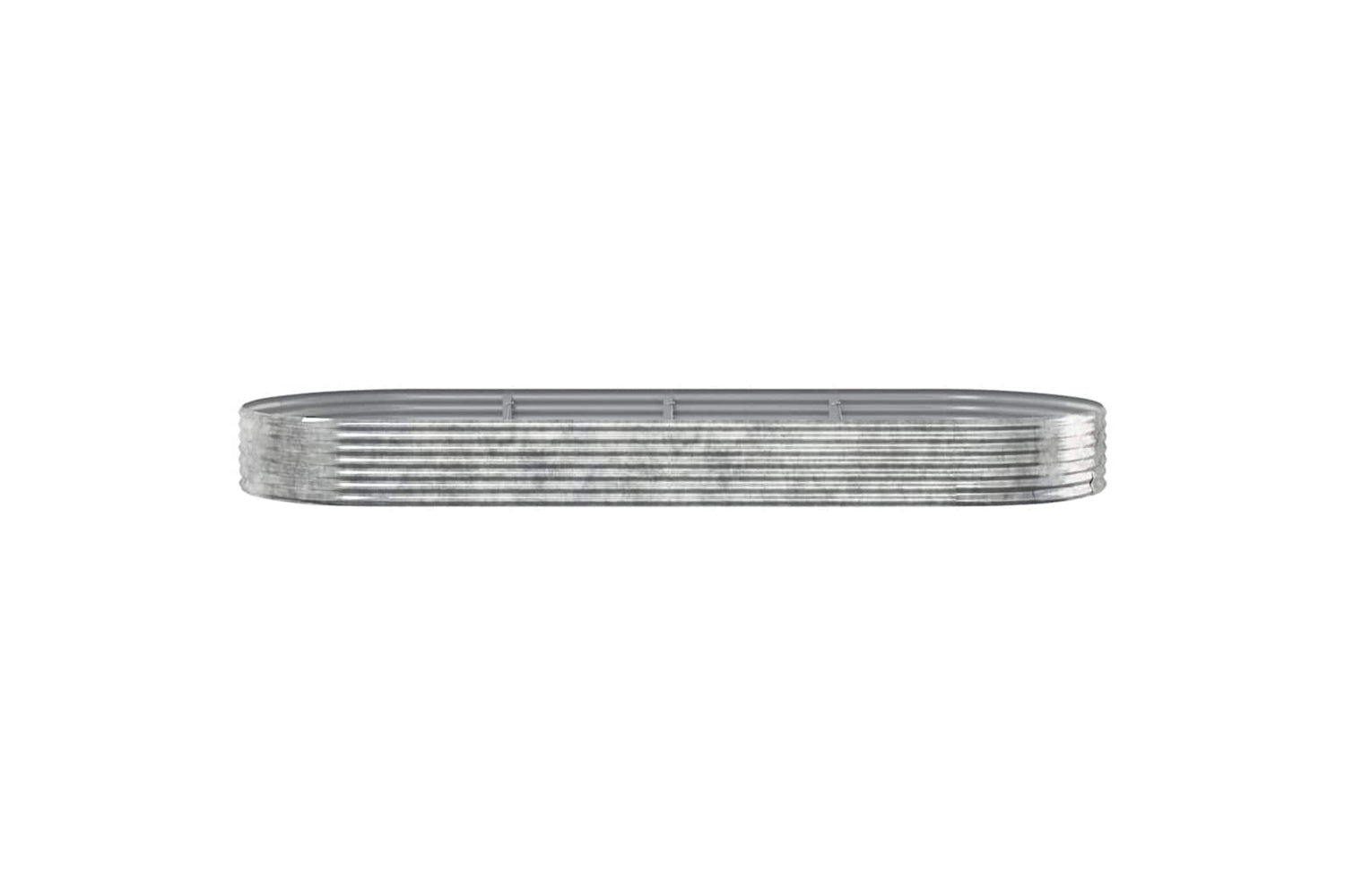 vidaXL 319037 Garden Raised Bed Powder-coated Steel 373x140x36cm Silver-2