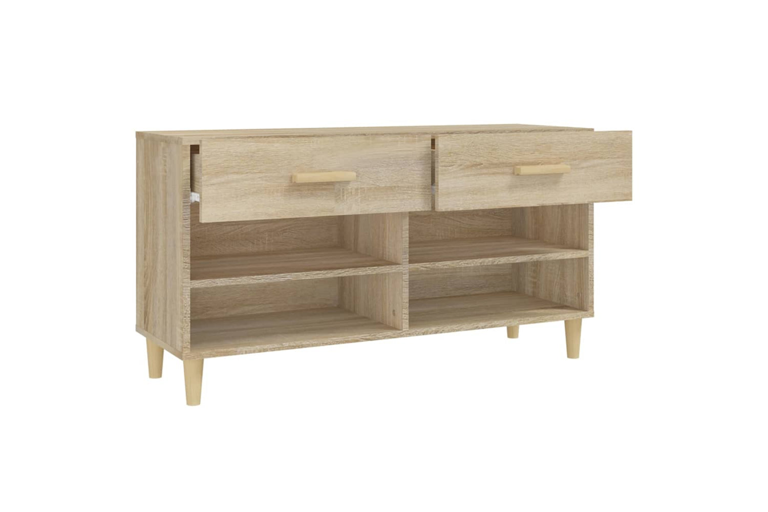 vidaXL 812819 Shoe Cabinet Sonoma Oak 102x35x55cm Engineered Wood-6