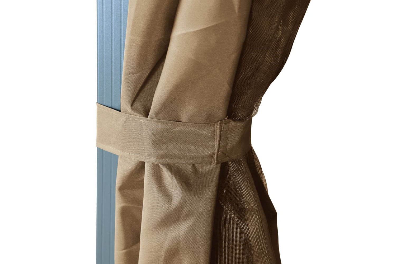 vidaXL 313893 Gazebo With Curtain 300x300cm Taupe Aluminium-5