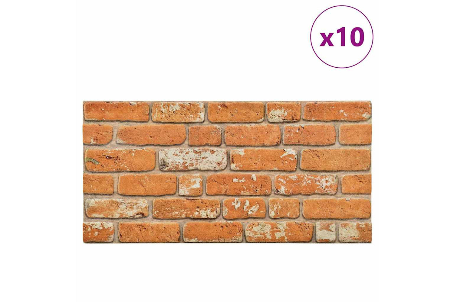 Vidaxl 3d Wall Panels With Light Brown Brick Design 10 Pcs Eps-3