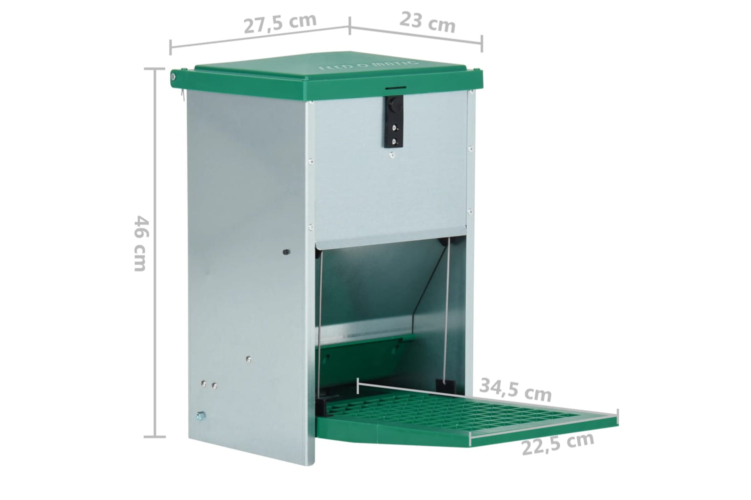 Vidaxl 171445 Feedomatic Automatic Poultry Feeder With Treadle 8 Kg-8