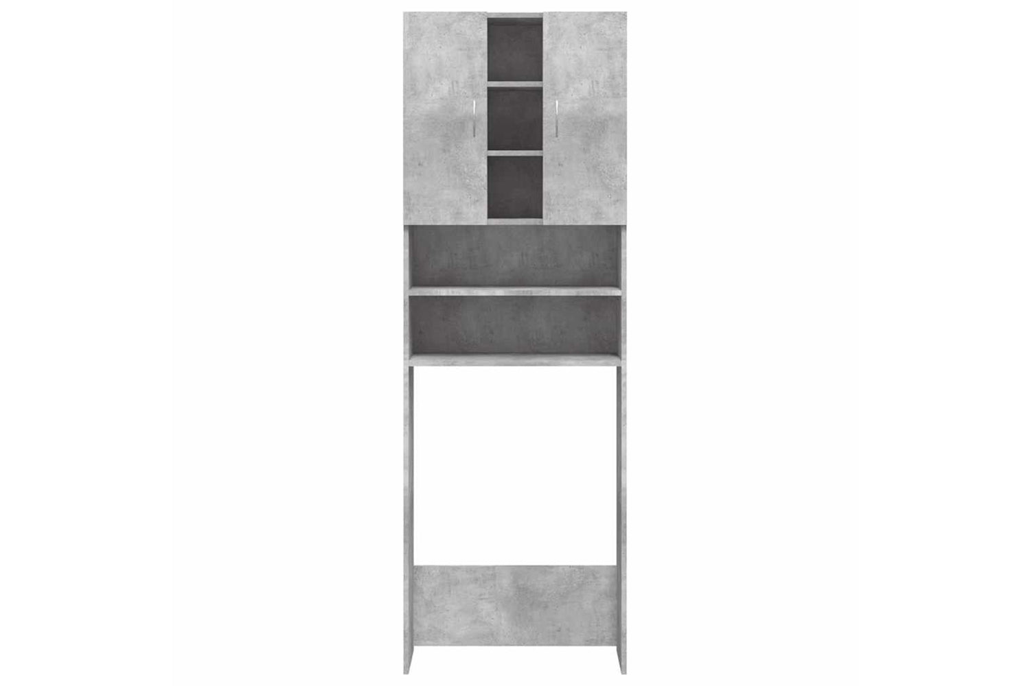 Vidaxl 808426 Washing Machine Cabinet Concrete Grey 64x25.5x190 Cm-2