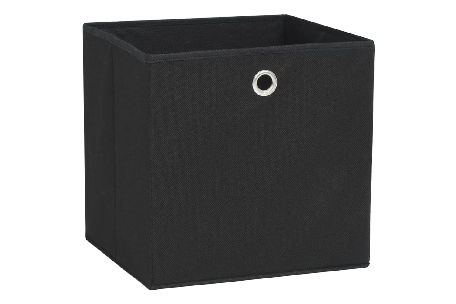 vidaXL 325187 Storage Boxes 4 Pcs Non-woven Fabric 28x28x28cm Black-2