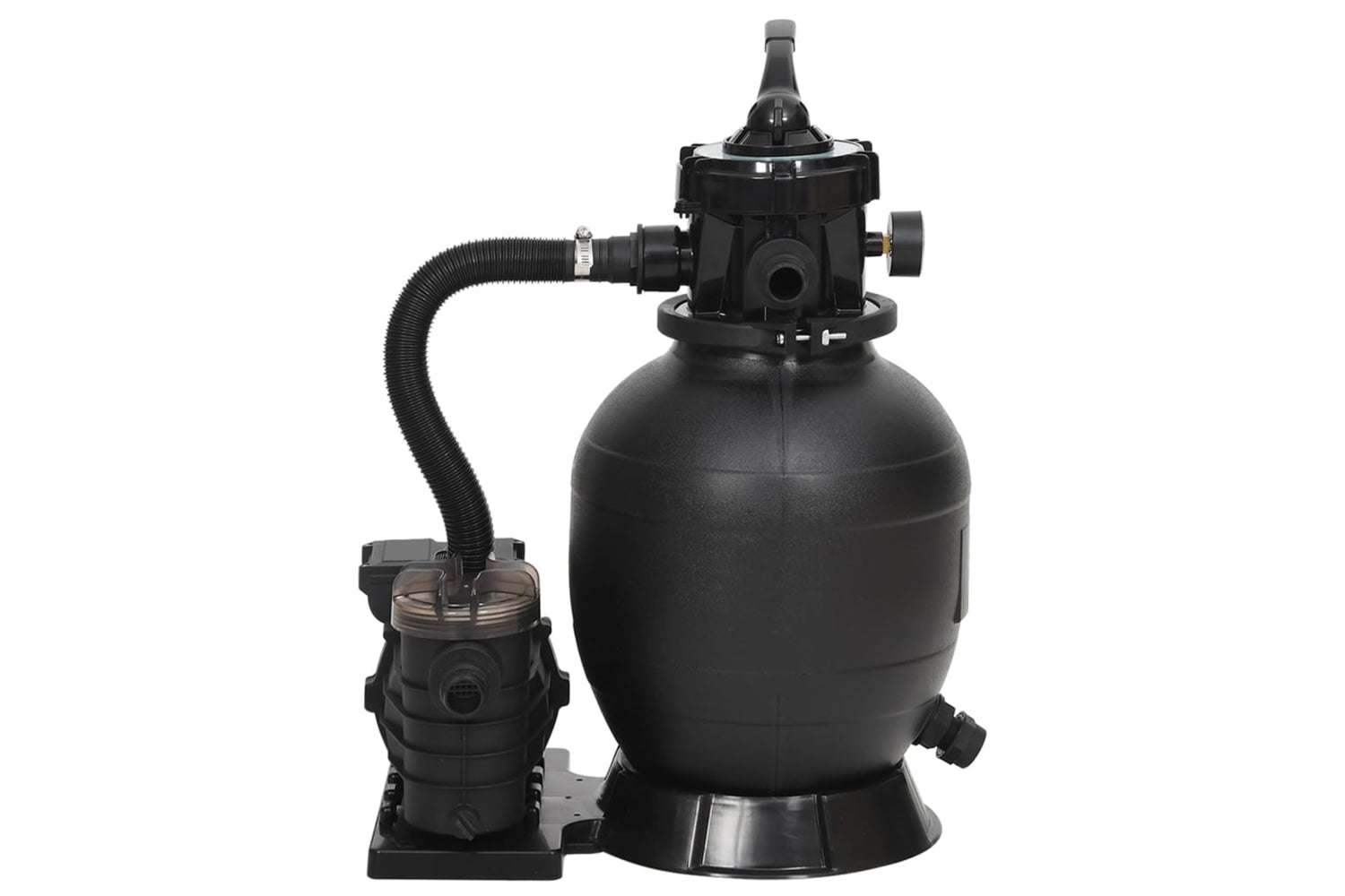 Vidaxl Pool Sand Filter With Prefilter Black-2
