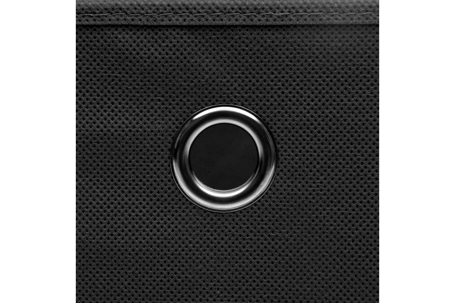vidaXL 325190 Storage Boxes With Covers 10 Pcs 28x28x28cm Black-5