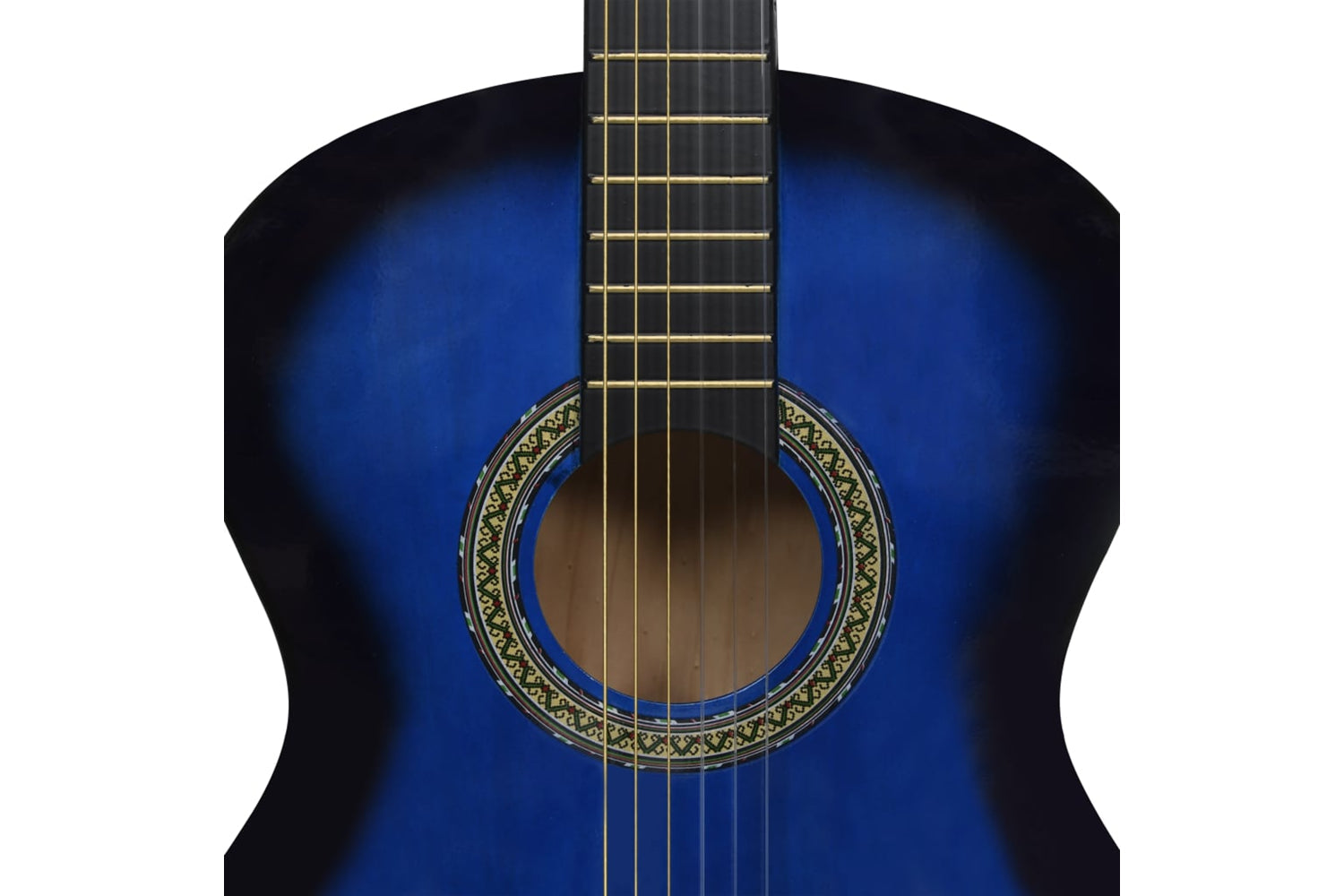vidaXL 3055599 Classical Guitar For Beginner With Bag Blue 4/4 39"-6