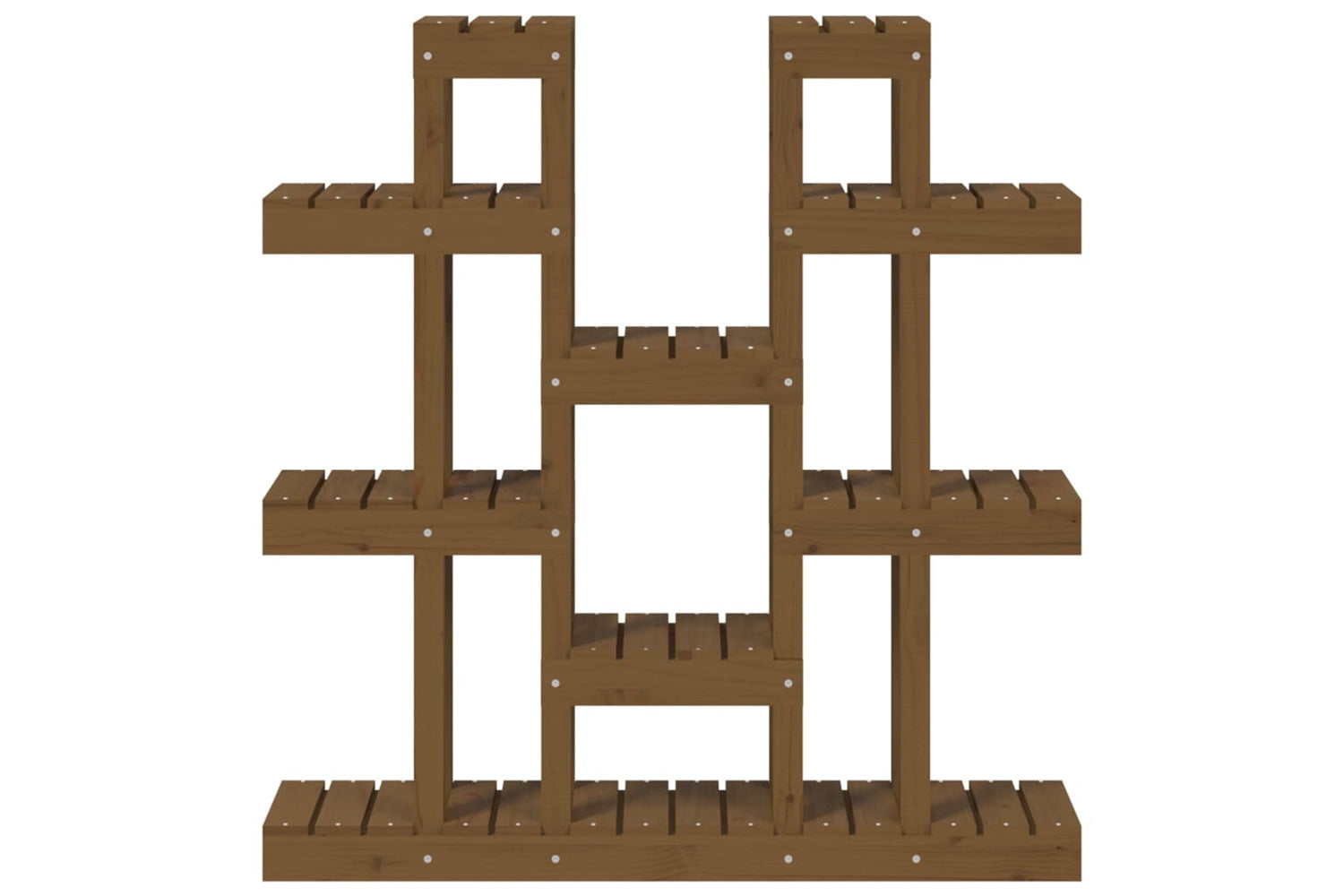 vidaXL 822095 Plant Stand Honey Brown 104.5x25x109.5cm Solid Wood Pine