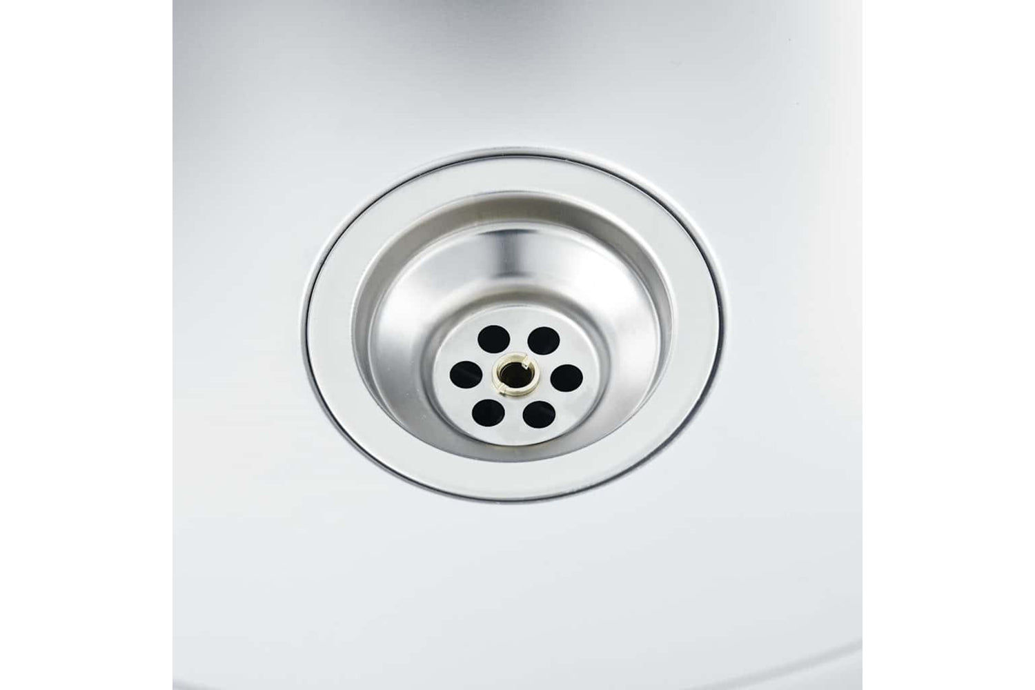 Vidaxl 147231 Kitchen Sink With Drainer Set Silver 600x600x155 Mm Stainless Steel-6