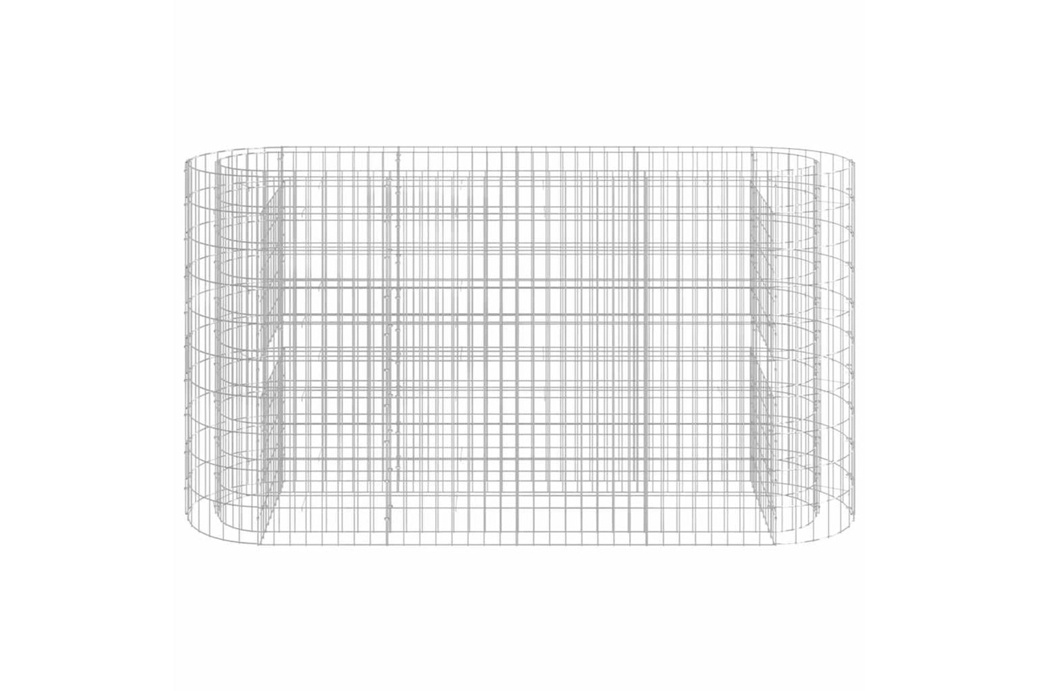 vidaXL 152033 Gabion Raised Bed Galvanised Iron 190x50x100cm-2